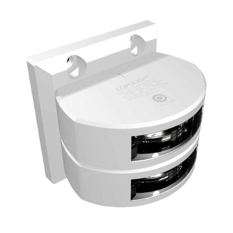 3nm 135° White, Dbl Stern, white ceramic coated